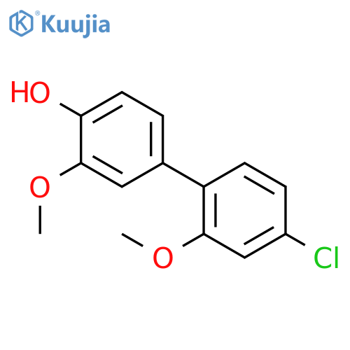4-(4-Chloro-2-methoxyphenyl)-2-methoxyphenol structure