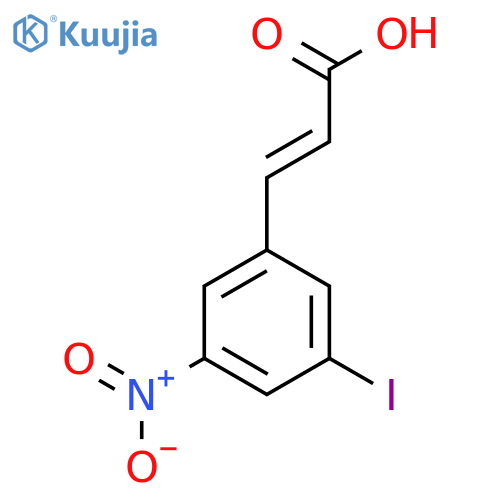 3-Iodo-5-nitrocinnamic acid structure