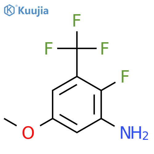 2-fluoro-5-methoxy-3-(trifluoromethyl)aniline structure