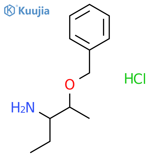 (2s,3s)-2-(benzyloxy)-3-pentanamine Hydrochloride (1:1) structure