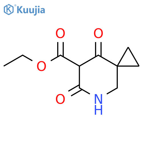 5-Azaspiro[2.5]octane-7-carboxylic acid, 6,8-dioxo-, ethyl ester structure