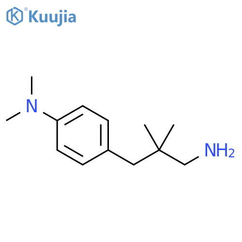 4-(3-amino-2,2-dimethylpropyl)-N,N-dimethylaniline structure