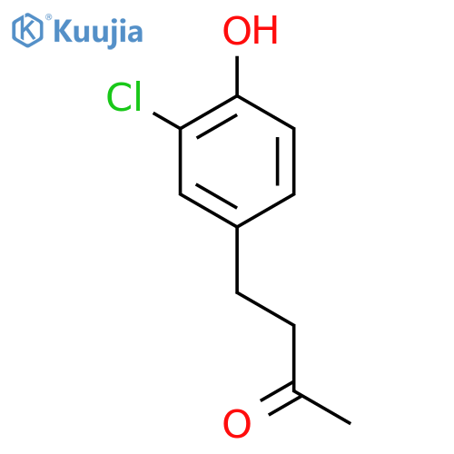 4-(3-chloro-4-hydroxyphenyl)butan-2-one structure