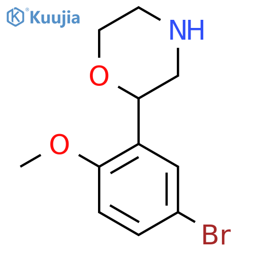 2-(5-bromo-2-methoxyphenyl)morpholine structure