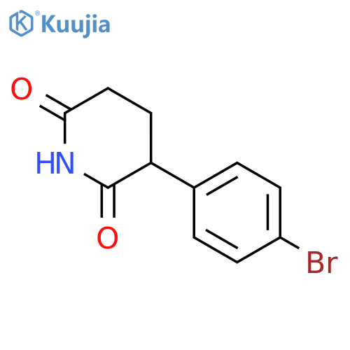 3-(4-Bromophenyl)piperidine-2,6-dione structure