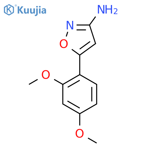 5-(2,4-dimethoxyphenyl)-1,2-oxazol-3-amine structure