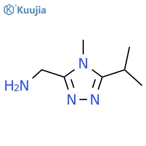 4-methyl-5-(propan-2-yl)-4H-1,2,4-triazol-3-ylmethanamine structure