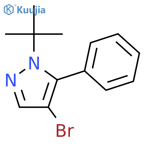 4-Bromo-1-tert-butyl-5-phenyl-1H-pyrazole structure