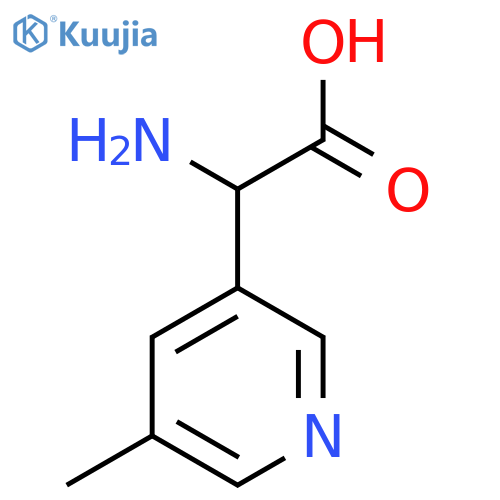 2-amino-2-(5-methylpyridin-3-yl)acetic acid structure