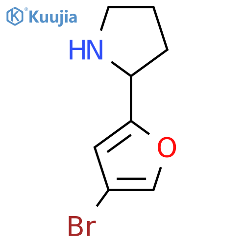 2-(4-bromofuran-2-yl)pyrrolidine structure