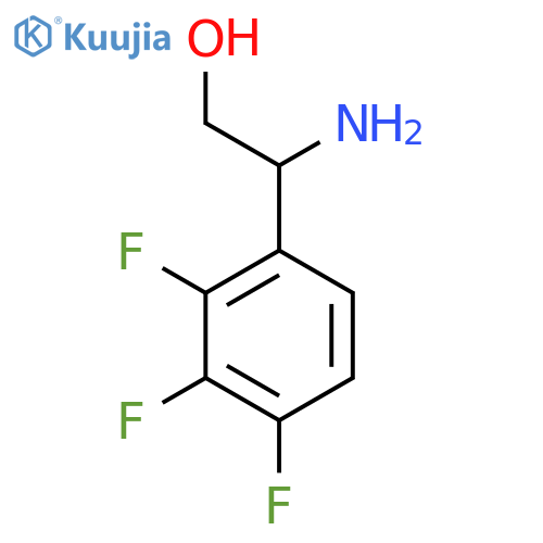 2-amino-2-(2,3,4-trifluorophenyl)ethan-1-ol structure