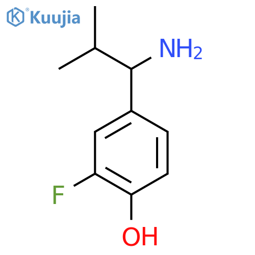 4-(1-AMINO-2-METHYLPROPYL)-2-FLUOROPHENOL structure