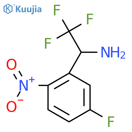 2,2,2-trifluoro-1-(5-fluoro-2-nitrophenyl)ethan-1-amine structure