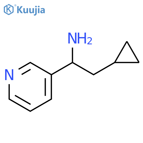 2-cyclopropyl-1-(pyridin-3-yl)ethan-1-amine structure