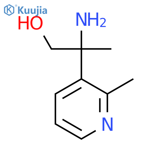 2-amino-2-(2-methylpyridin-3-yl)propan-1-ol structure