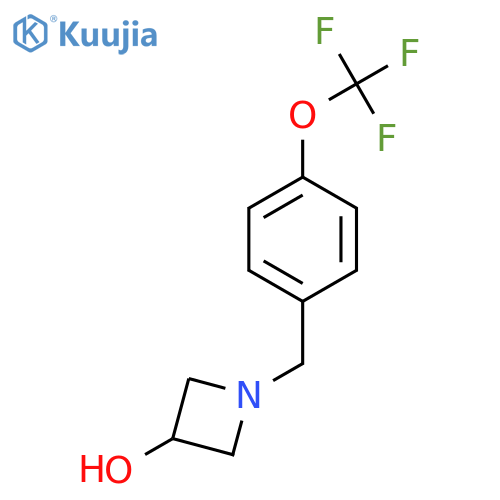 1-{[4-(Trifluoromethoxy)phenyl]methyl}azetidin-3-ol structure