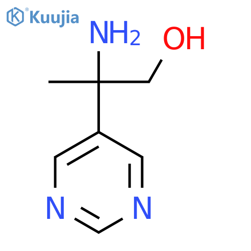 2-amino-2-(pyrimidin-5-yl)propan-1-ol structure