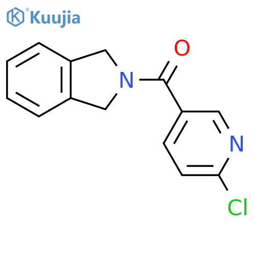 2-(6-chloropyridine-3-carbonyl)-2,3-dihydro-1H-isoindole structure