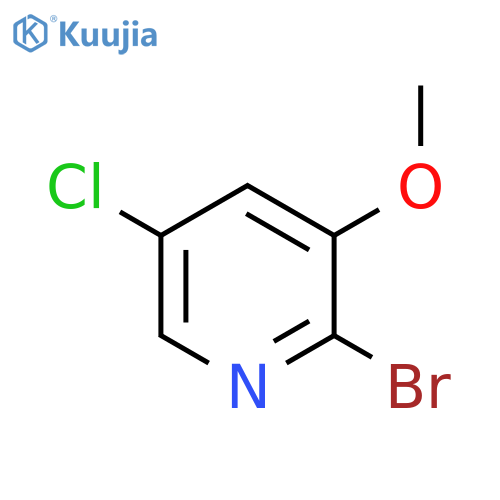 Pyridine,2-bromo-5-chloro-3-methoxy- structure