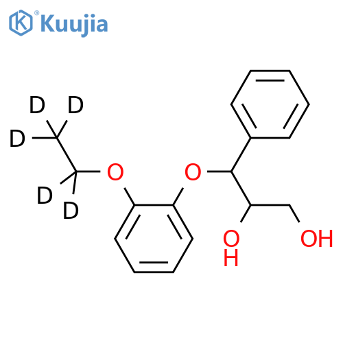(2RS,3RS)-3-(2-Ethoxy-d5-phenoxy)-1,2-dihydroxy-3-phenylpropane structure