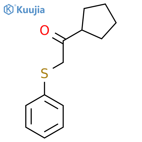 Ethanone, 1-cyclopentyl-2-(phenylthio)- structure