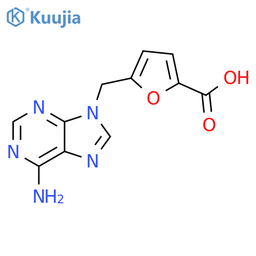 5-(6-amino-9H-purin-9-yl)methylfuran-2-carboxylic acid structure
