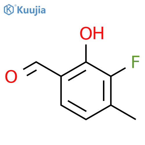 3-Fluoro-2-hydroxy-4-methylbenzaldehyde structure