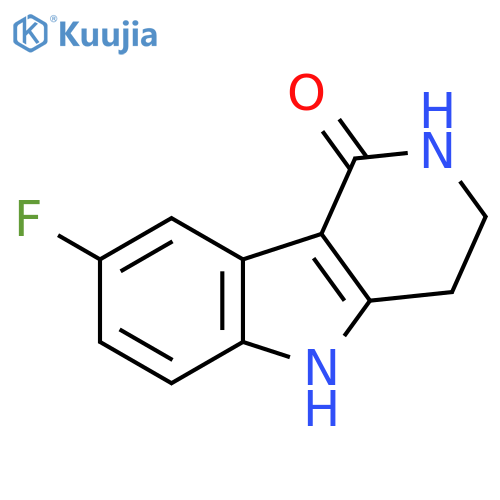 8-Fluoro-2,3,4,5-tetrahydro-1H-pyrido[4,3-b]indol-1-one structure