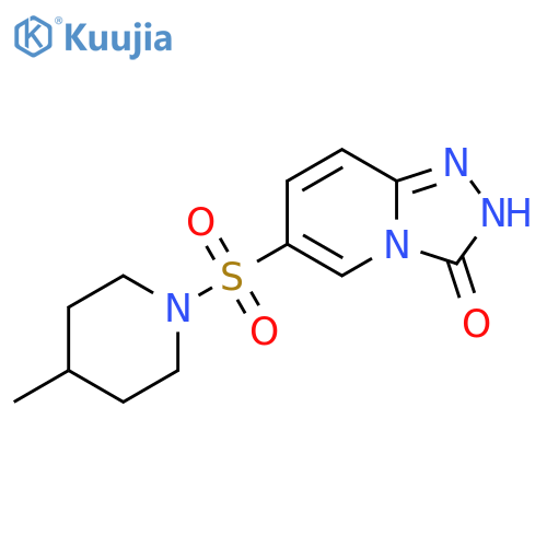 6-(4-Methylpiperidin-1-yl)sulfonyl-1,2,4triazolo4,3-apyridin-3(2H)-one structure