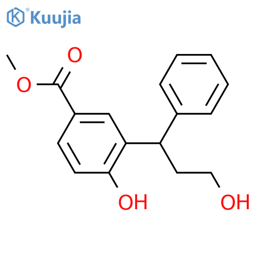 3-((1R)-3-Hydroxy-1-phenyl-propyl)-4-hydroxy-benzoic Acid Methyl Ester structure