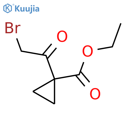 Ethyl 1-(2-bromoacetyl)cyclopropanecarboxylate structure