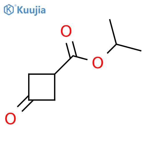 Isopropyl 3-oxocyclobutanecarboxylate structure