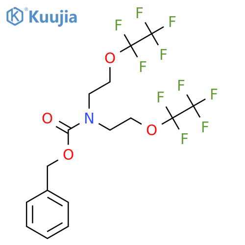N,N-Bis[2-pentafluoroethoxy)ethyl]-N-carbobenzyloxyamine structure