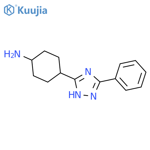 4-(3-phenyl-1H-1,2,4-triazol-5-yl)cyclohexan-1-amine structure
