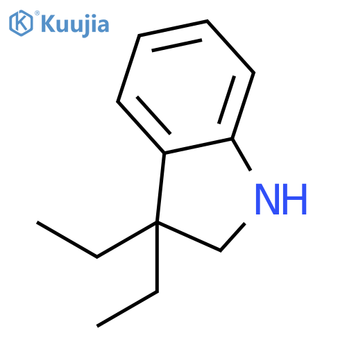 3,3-diethyl-2,3-dihydro-1H-indole structure