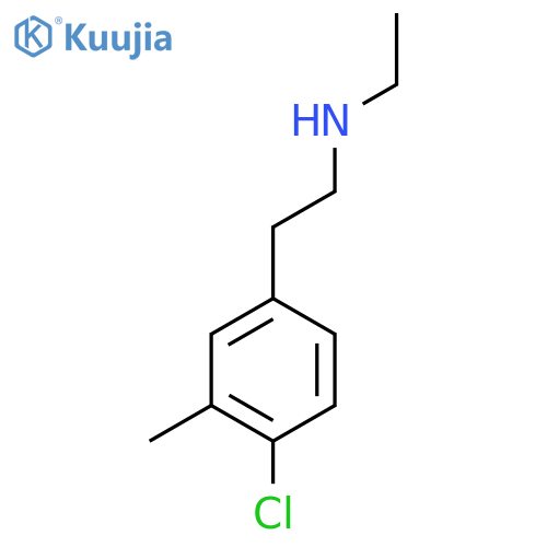 2-(4-chloro-3-methylphenyl)ethyl(ethyl)amine structure