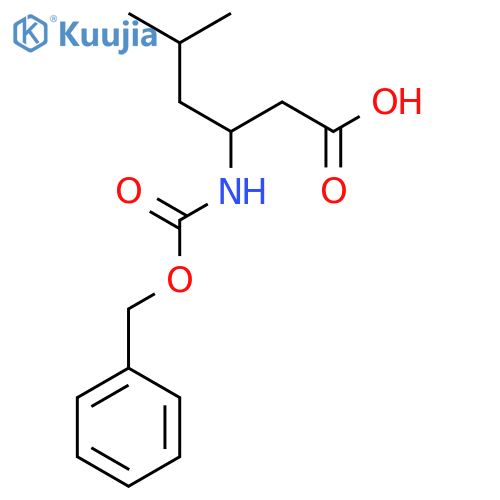 3-Cbz-Amino-5-Methyl-Hexanoic Acid structure