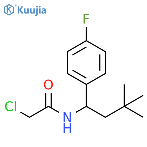 2-chloro-N-1-(4-fluorophenyl)-3,3-dimethylbutylacetamide structure