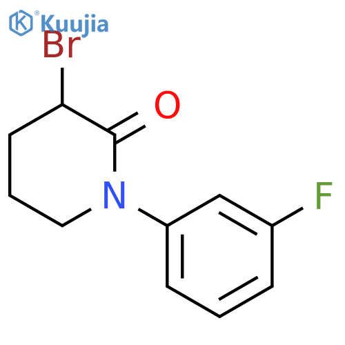 3-bromo-1-(3-fluorophenyl)piperidin-2-one structure