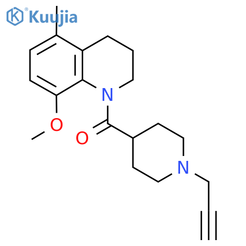 8-Methoxy-5-methyl-1-[1-(prop-2-yn-1-yl)piperidine-4-carbonyl]-1,2,3,4-tetrahydroquinoline structure