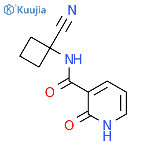 N-(1-cyanocyclobutyl)-2-hydroxypyridine-3-carboxamide structure