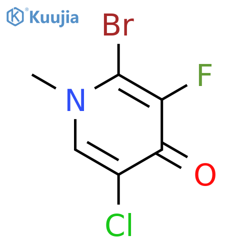 2-Bromo-5-chloro-3-fluoro-1-methylpyridin-4(1H)-one structure