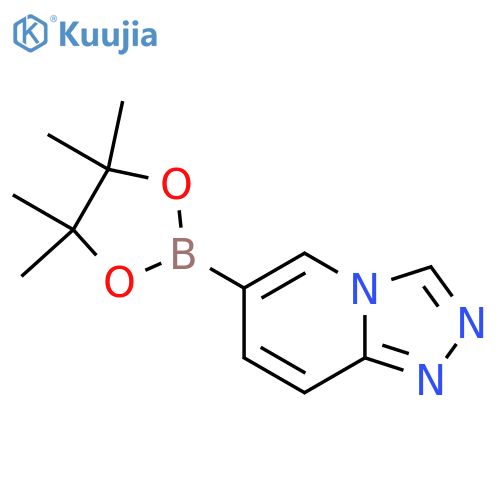 6-(4,4,5,5-Tetramethyl-1,3,2-dioxaborolan-2-yl)-[1,2,4]triazolo[4,3-a]pyridine structure