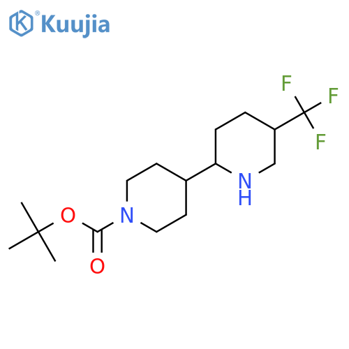 tert-butyl 5-(trifluoromethyl)-2,4'-bipiperidine-1'-carboxylate, Mixture of diastereomers structure