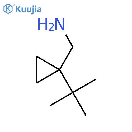 (1-tert-butylcyclopropyl)methanamine structure