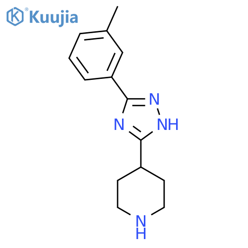 4-(5-m-Tolyl-2H-[1,2,4]triazol-3-yl)-piperidine structure