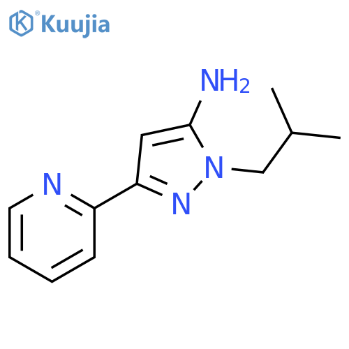 1-isobutyl-3-(pyridin-2-yl)-1H-pyrazol-5-amine structure
