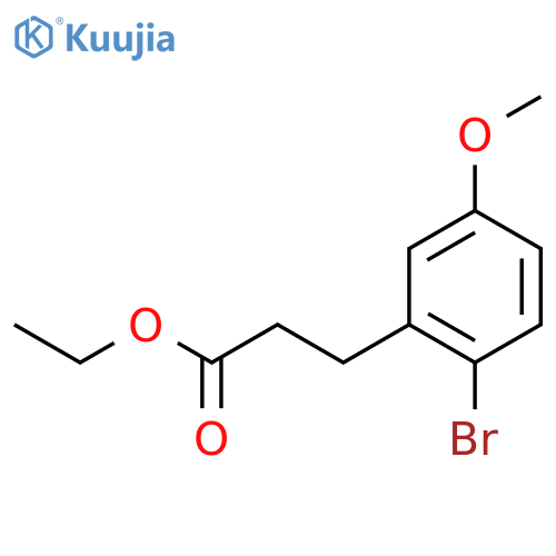 Ethyl 3-(2-Bromo-5-methoxyphenyl)propionate structure