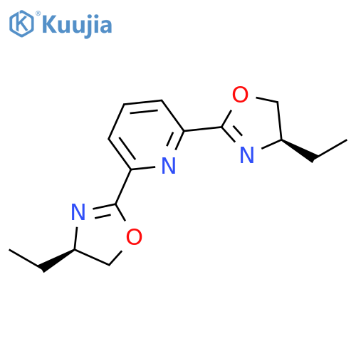 Pyridine, 2,6-bis[(4R)-4-ethyl-4,5-dihydro-2-oxazolyl]- structure