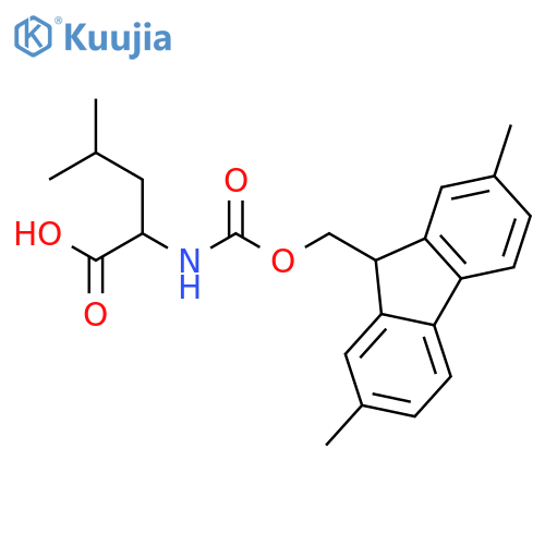 L-Leucine,N-[[(2,7-dimethyl-9H-fluoren-9-yl)methoxy]carbonyl]- structure